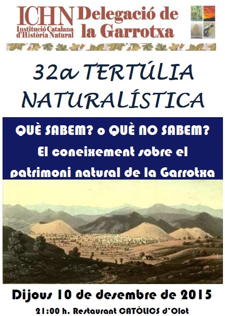 32a Tertúlia naturalística